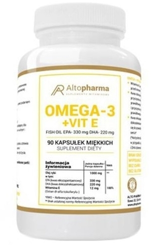 Altopharma Omega-3+ Vit E 330/220 90 kapsułek