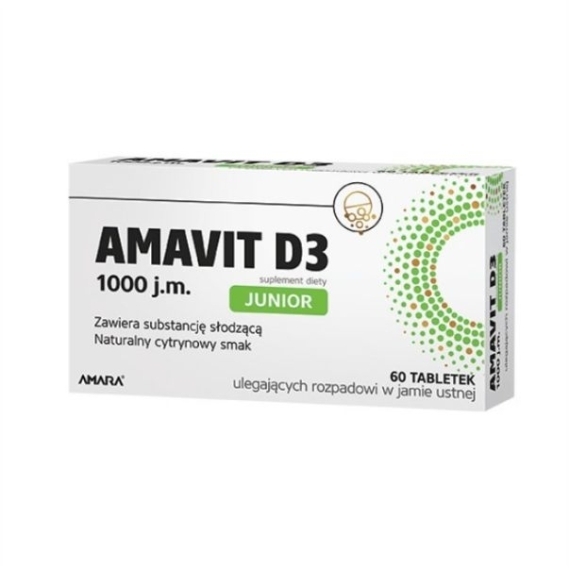 Amavit D3 JUNIOR 1000 j.m. 60 tabletek