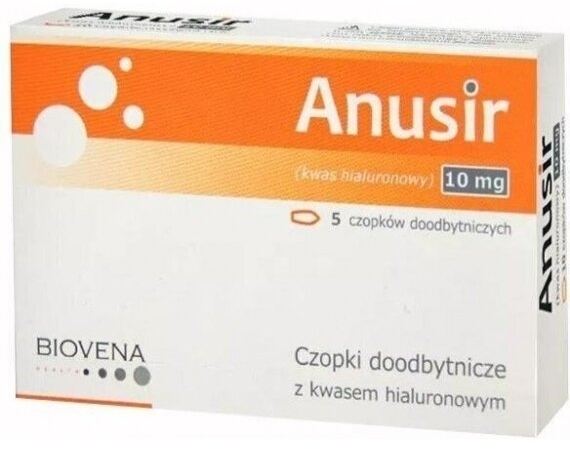 Anusir czopki doodbytnicze 5 sztuk