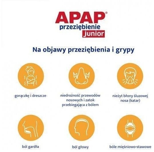 Apap Przeziębienie Junior proszek 6 saszetek