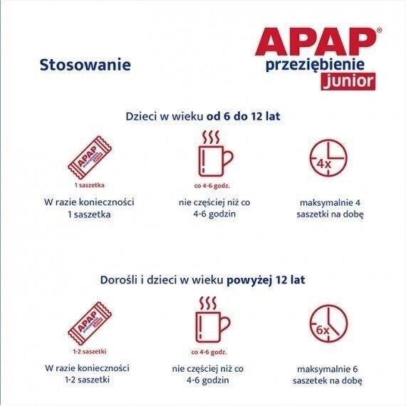 Apap Przeziębienie Junior proszek 6 saszetek