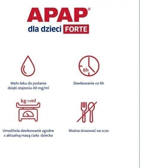 Apap dla dzieci Forte 0,04g/ml 150 ml