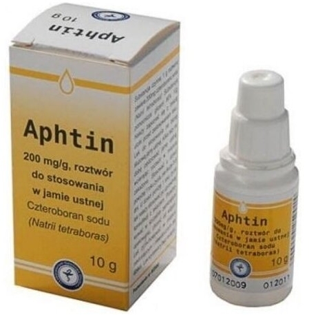 Aphtin płyn do stosowania w jamie ustnej 0,2 g/g 10 g