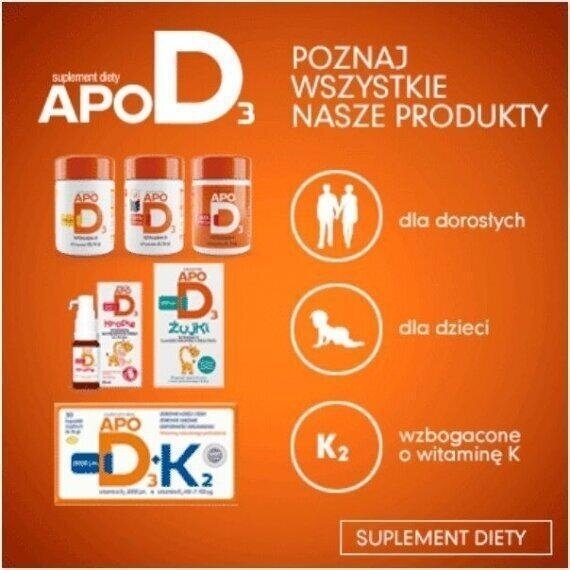 ApoD3 Forte Witamina D3 2000 j.m. 60 kapsułek