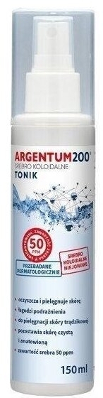 Argentum200 50 ppm mgiełka Tonik w aerozolu 150 ml