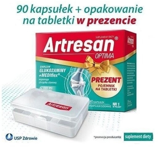 Artresan Optima 90 kapsułek + Pojemnik na tabletki