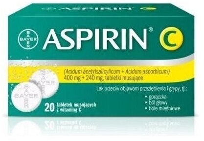 Aspirin C 20 tabletek musujących