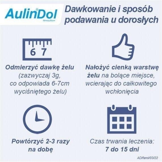 AulinDol żel 30mg/g tuba 50g