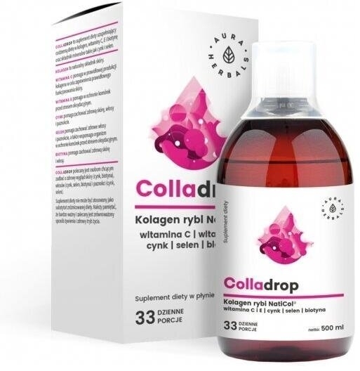 Aura Herbals Colladrop + witamina C płyn 500 ml