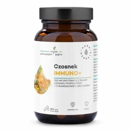 Aura Herbals Czosnek Immuno+ 60 kapsułek