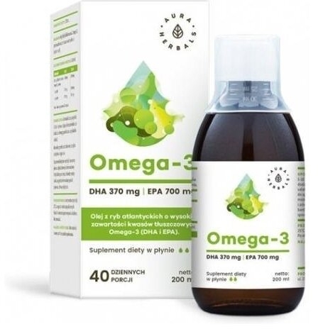 Aura Herbals Omega-3 370 DHA / 700 EPA płyn 200 ml