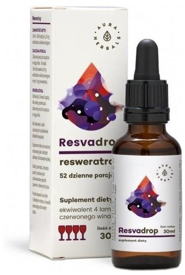 Aura Herbals Resvadrop – Resweratrol krople 30 ml