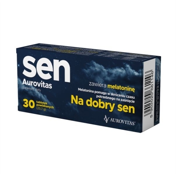 Aurovitas Sen Melatonina 30 tabletek