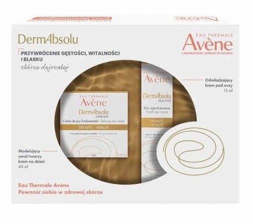 Avene DermAbsolu Zestaw Krem modelujący owal twarzy na dzień 40ml + Odmładzający krem pod oczy 15ml