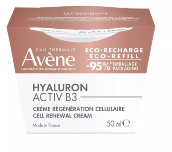 Avene Hyaluron Activ B3 - krem odbudowujący komórki, opakowanie uzupełniające 50 ml
