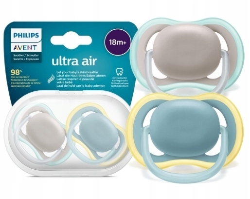 Avent Philips Smoczek uspokajający Ultra Air 18m+ 2 sztuki