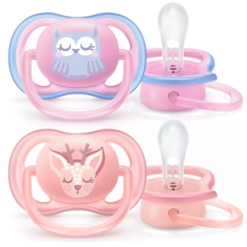 Avent Smoczek uspokajający 0-6 GIRL SCF085/02 2 sztuki