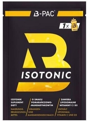 B-PAC Isotonic o smaku pomarańczy i mandarynki 35 g saszetka