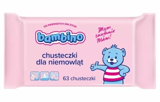 BAMBINO Chusteczki dla niemowląt 63 sztuk