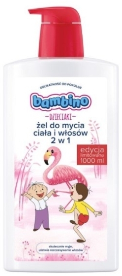 BAMBINO Dzieciaki Żel do mycia ciała i włosów 2w1 Flaming 1 l