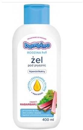 BAMBINO Rodzina Żel pod prysznic rabarbar 400 ml