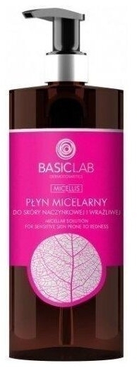 BASICLAB Płyn micelarny do skóry naczynkowej 500 ml