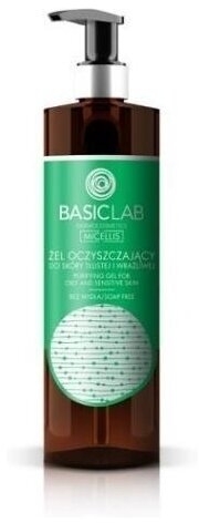 BASICLAB Żel oczyszczający do skóry tłustej i wrażliwej 300 ml