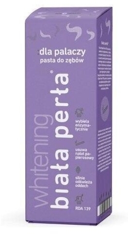 BIAŁA PERŁA Whitening Pasta dla palaczy 75 ml