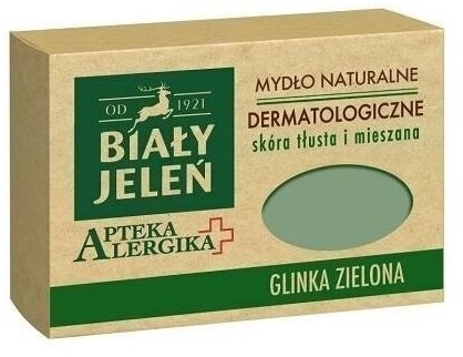 BIAŁY JELEŃ Apteka Alergika mydło dermatologiczne z glinką zieloną 125 g