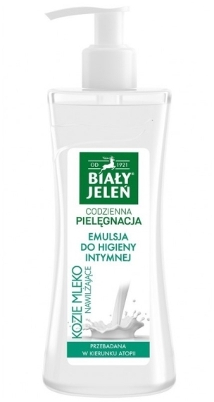 BIAŁY JELEŃ Emulsja do higieny intymnej nawilżająca kozie mleko 265 ml