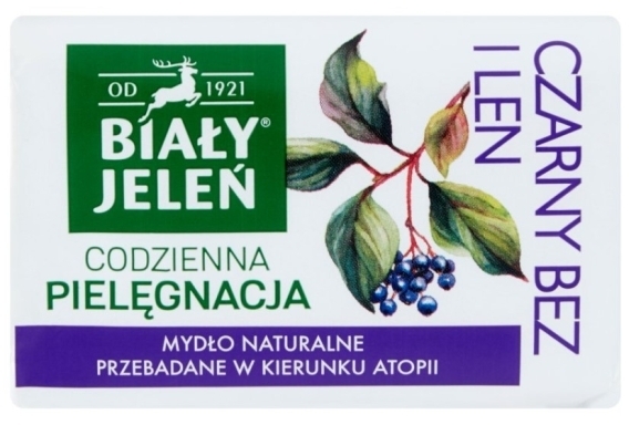 BIAŁY JELEŃ Mydło hypoalergiczne czarny bez 100 g