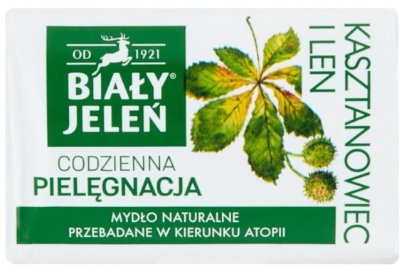 BIAŁY JELEŃ Mydło hypoalergiczne z kasztanem 100 g