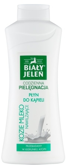 BIAŁY JELEŃ Płyn do kąpieli hipoalergiczne nawilżające kozie mleko 750 ml