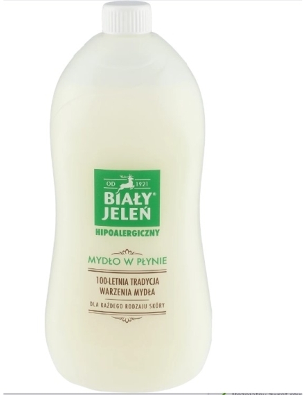 BIAŁY JELEŃ mydło w płynie zapas 1L