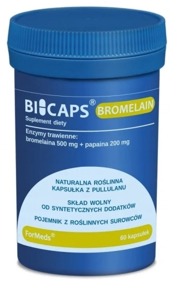 BICAPS BROMELAIN 60 kapsułek