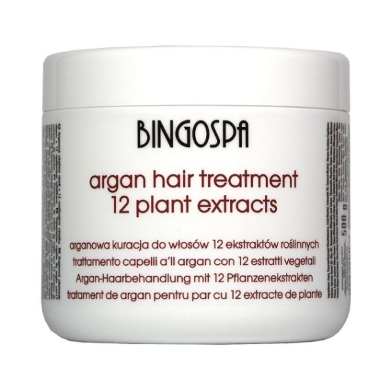 BINGOSPA Arganowa kuracja do włosów 12 ekstraktów 500 g