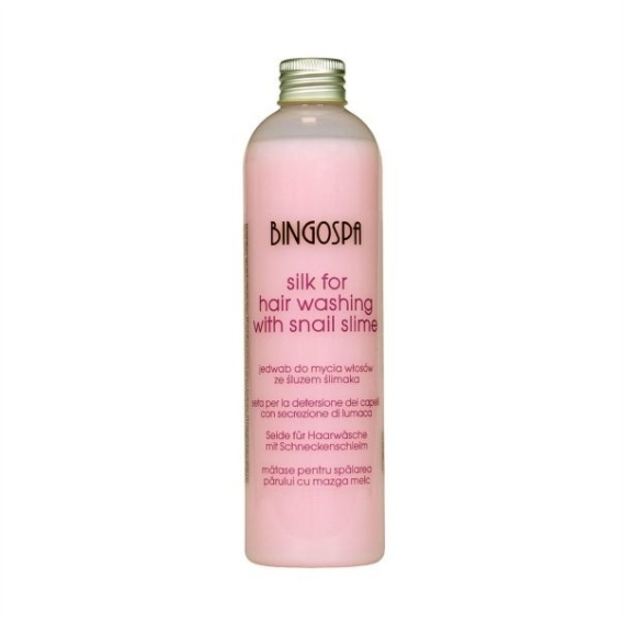 BINGOSPA Jedwab do mycia włosów ze śluzem ślimaka 300 ml
