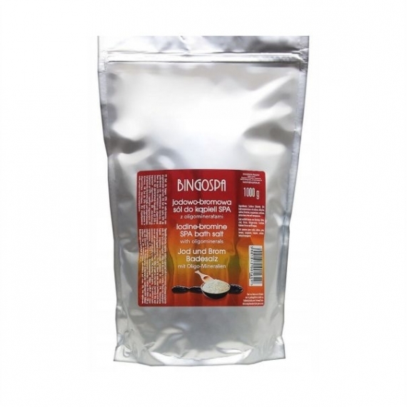 BINGOSPA Jodowo-bromowa sól do kąpieli SPA z oligominerałami 1000 g