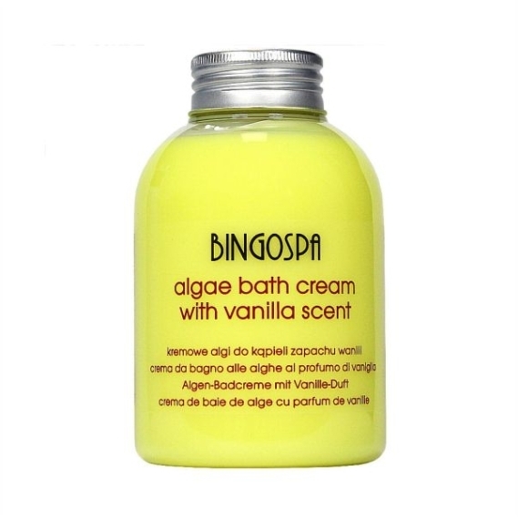 BINGOSPA Kremowe algi do kąpieli o zapachu wanilii 500 ml