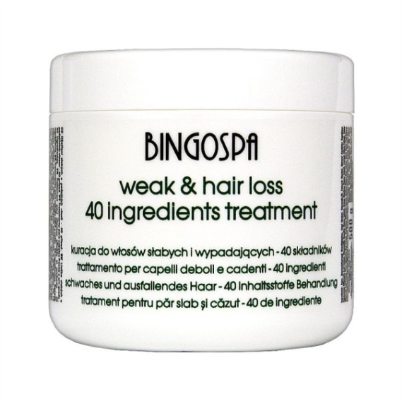 BINGOSPA Kuracja SPA do włosów 40 składników 500 g