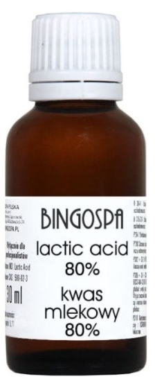 BINGOSPA Kwas mlekowy 80 % 30 ml