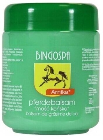 BINGOSPA Maść końska z ekstraktem z arniki pokrzywy 500 g