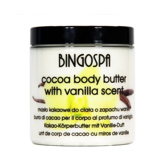 BINGOSPA Masło kakaowe do ciała o zapachu wanilii 250 g
