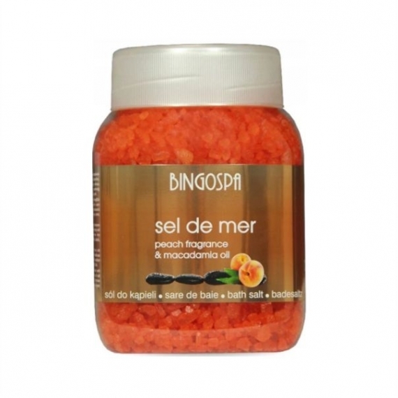 BINGOSPA Sól do kąpieli brzoskwinia, makadamia 1350 g