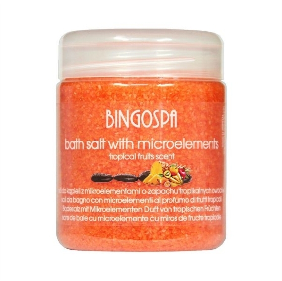 BINGOSPA Sól do kąpieli z mikroelementami owoce tropikalne 550 g