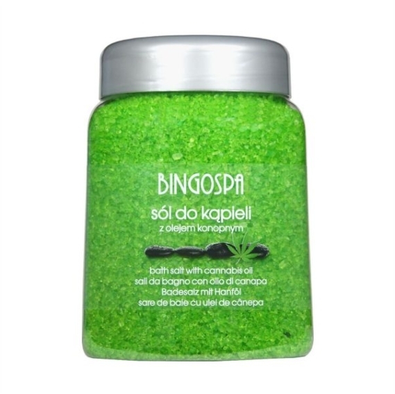 BINGOSPA Sól do kąpieli z olejem konopnym 850 g