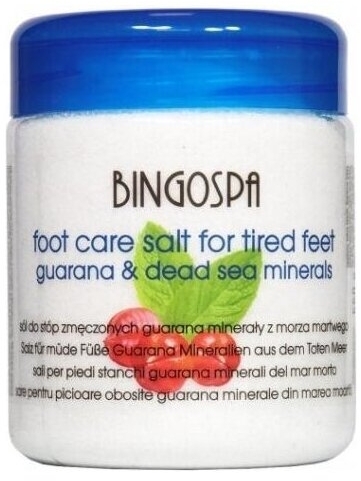 BINGOSPA Sól do stóp zmęczonych guarana i minerały z Morza Martwego 550 g
