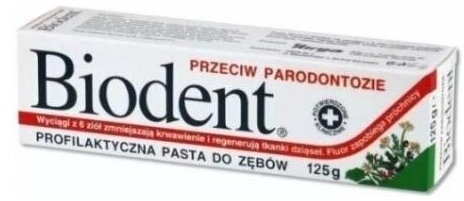 BIODENT Pasta do zębów przeciw parodontozie 125g