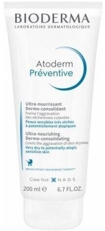 BIODERMA ATODERM PREVENTIVE Odżywczy krem wzmacniający 200 ml