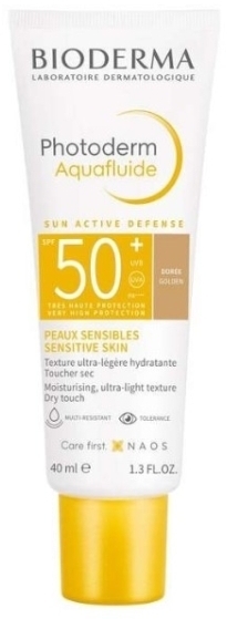 BIODERMA PHOTODERM Aquafluide SPF 50+ Ultralekki Fluid do skóry normalnej ciemny 40 ml